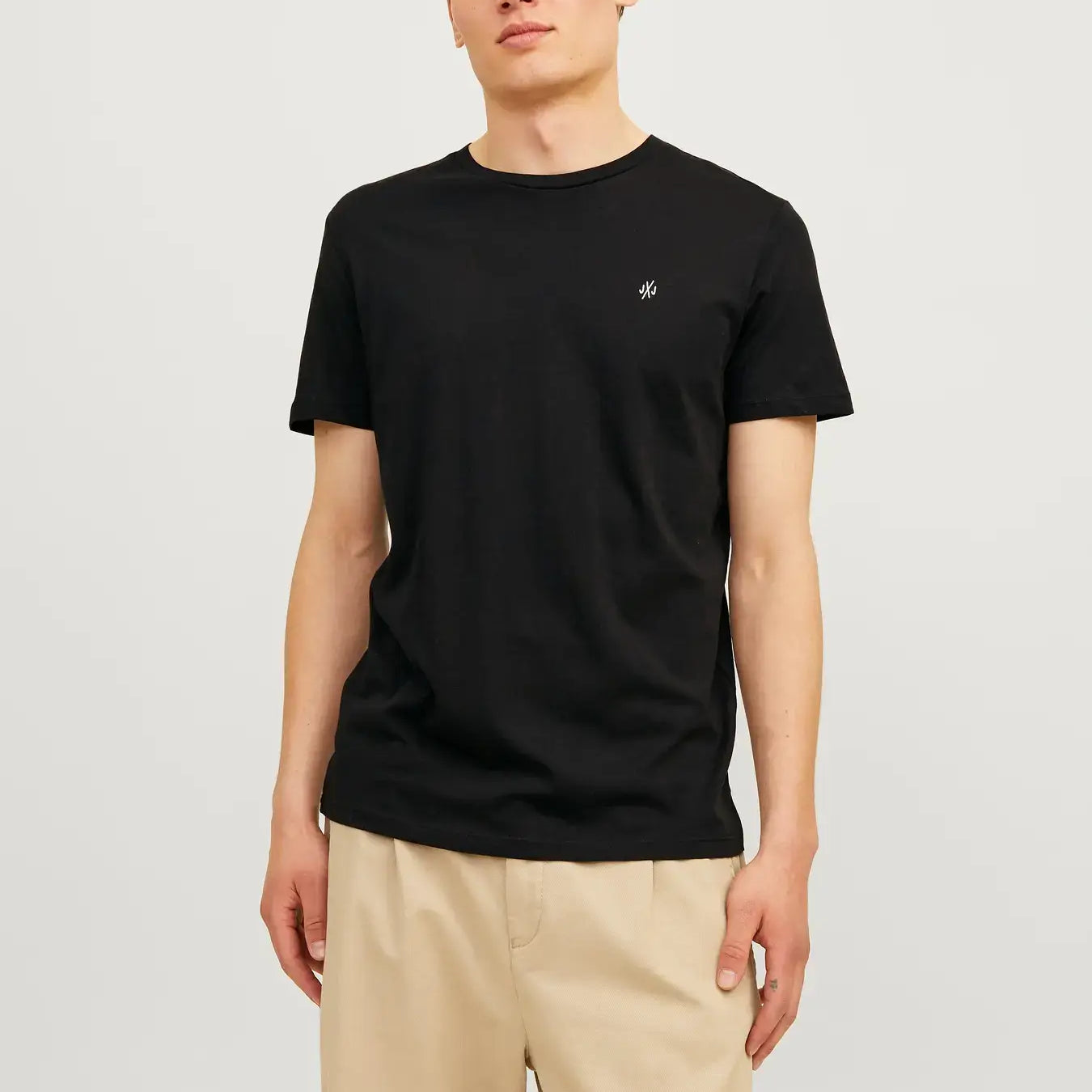 Jack & Jones Men’s 5-Pack Crew Neck T-Shirts – 100% Cotton Multipack