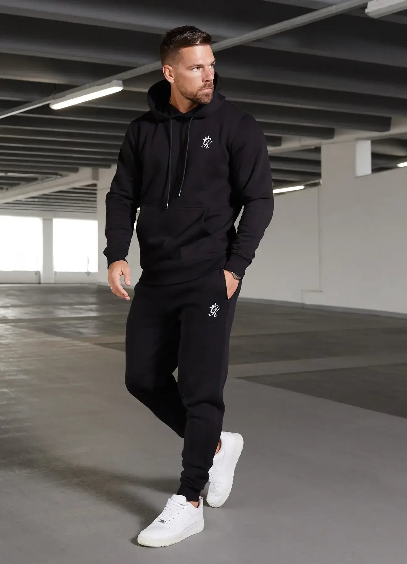 Gym King Fundamental Fleece Hoodie Black