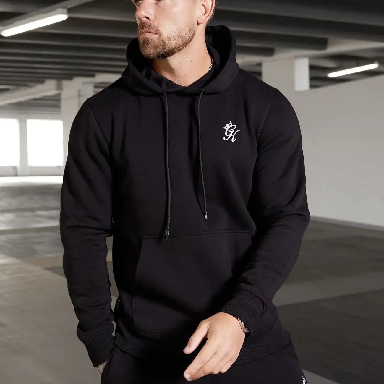 Gym King Fundamental Fleece Hoodie Black