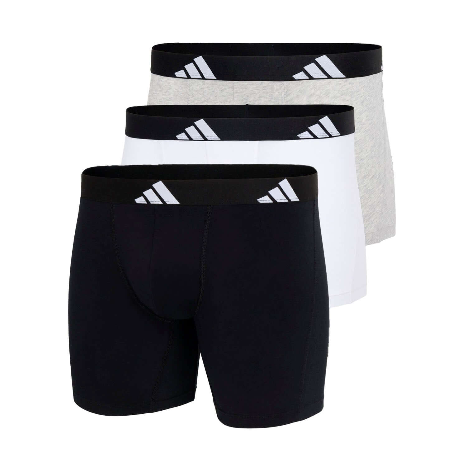 Adidas Men’s 3-Pack Active Flex Cotton Boxer Briefs – Performance Underwear