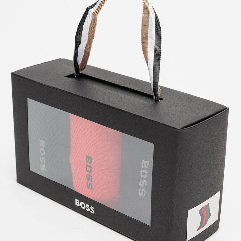 Boss 3-Pack Socks Gift Set, Black/Red/Green - UK ( 6-11 )