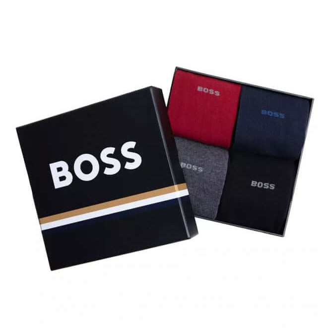 BOSS Mens 4 Pack RS Gift Set Socks - Multi UK ( 6-11 )