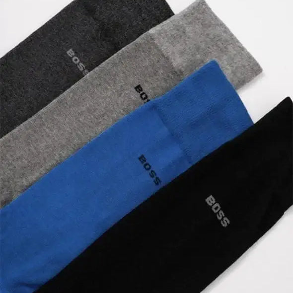 BOSS Mens 4 Pack RS Gift Set Socks - Blue Multi UK ( 6-11 )