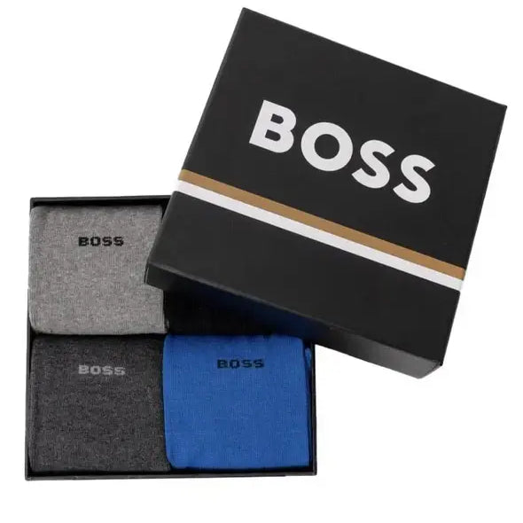BOSS Mens 4 Pack RS Gift Set Socks - Blue Multi UK ( 6-11 )