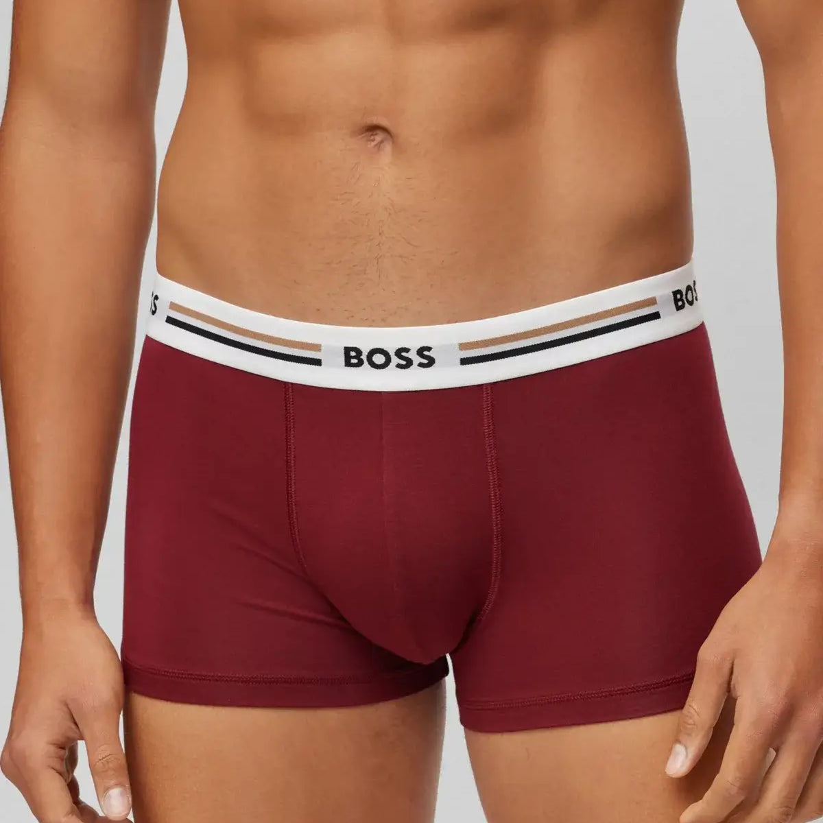 Boss Revive 3 Pack Soft-Touch Stretch Trunks - Red/Blue/Black