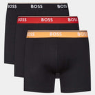 Boss 3 Pack of Stretch Cotton Power Boxer Briefs - Black Multi