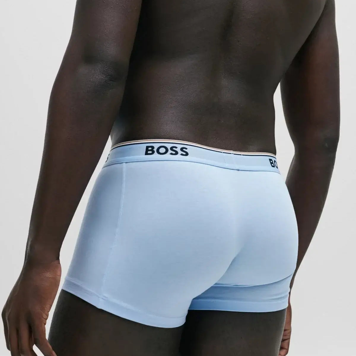 Boss 3 Pack of Stretch-Cotton Trunks - Blue / Sky Blue / Cobalt