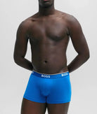 Boss 3 Pack of Stretch-Cotton Trunks - Blue / Sky Blue / Cobalt