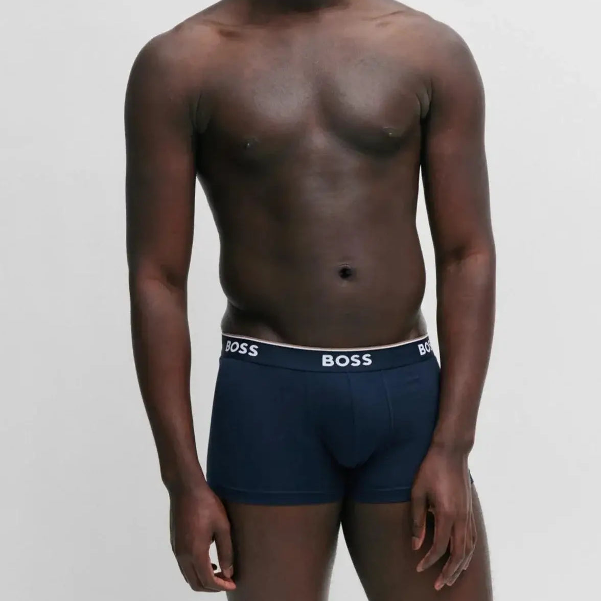 Boss 3 Pack of Stretch-Cotton Trunks - Blue / Sky Blue / Cobalt