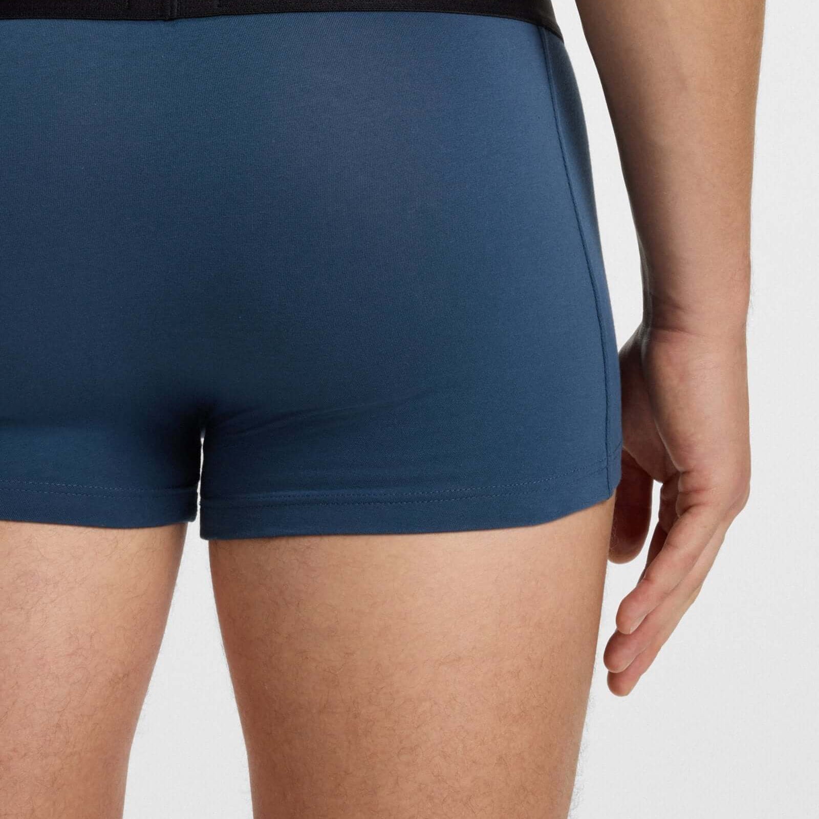 BOSS 3-Pack Stretch Cotton Trunks – Blue/Black/Bright Blue