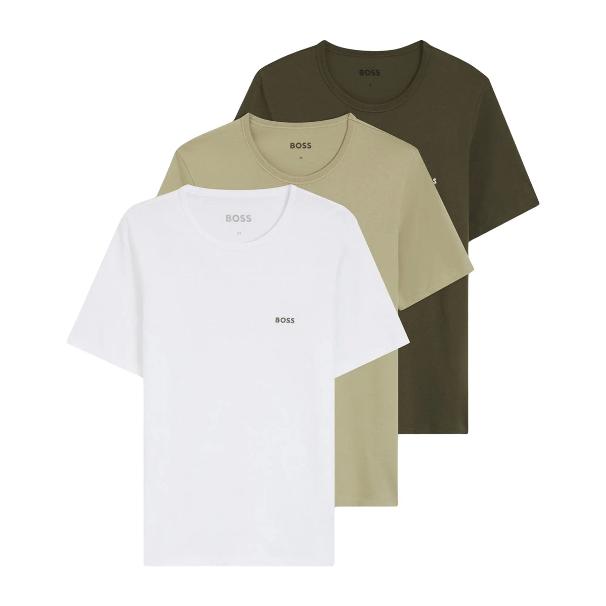 BOSS 3-Pack Cotton T-Shirts Neutral Mix 980