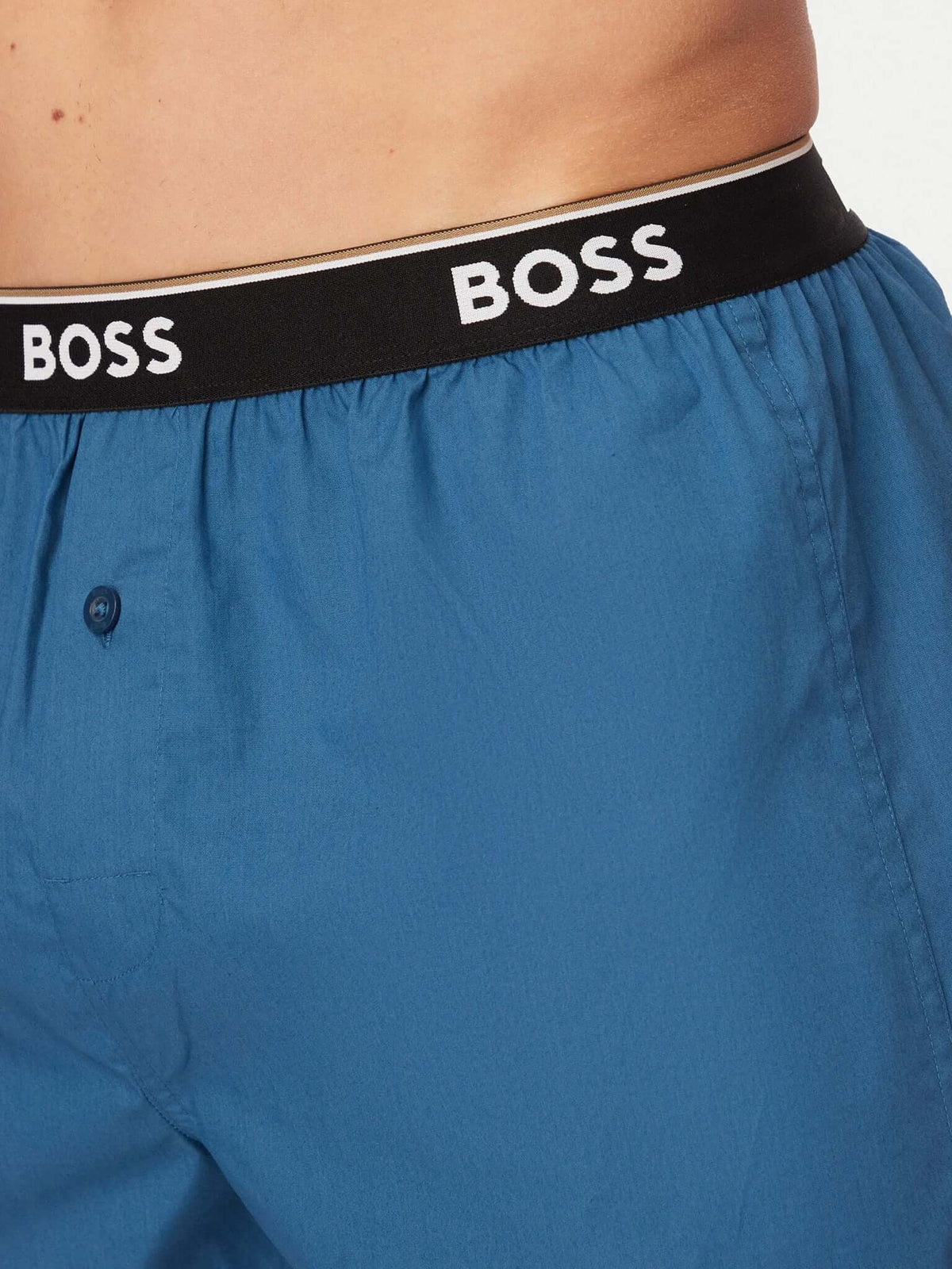 BOSS 2-Pack Cotton Woven Boxer Shorts Open Blue 50545913-462