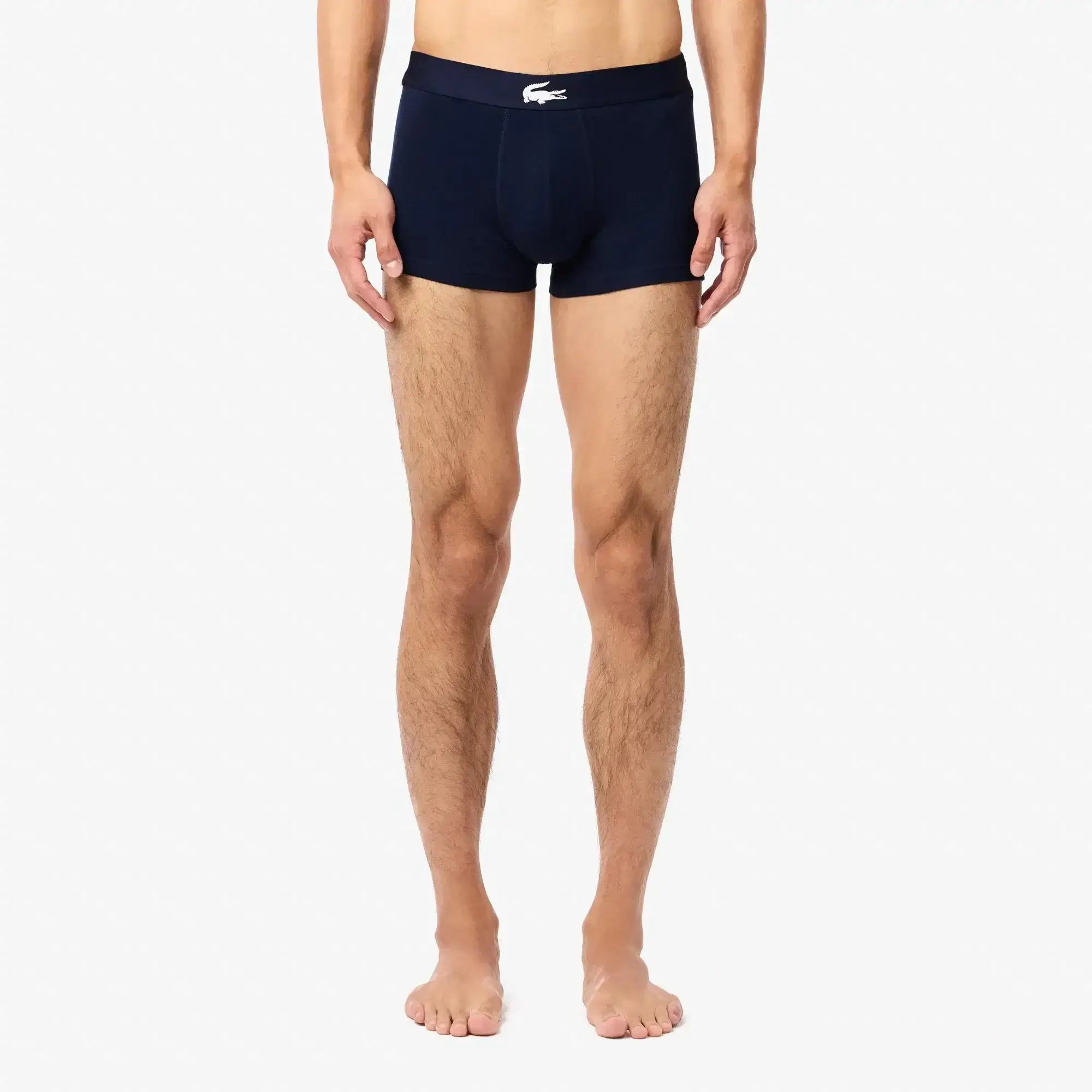 Lacoste 3-Pack Print Trunks - Navy/Grey/Red W34