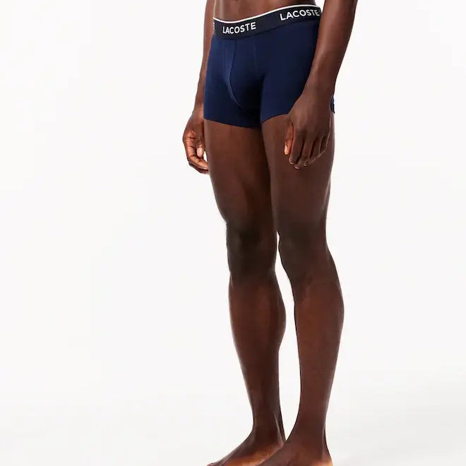 Lacoste 3-Pack Logo Waist Trunks - Navy Multi / I7P
