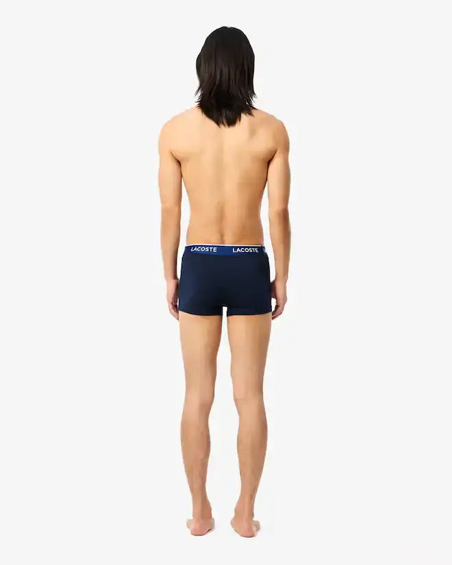 Lacoste 3-Pack Logo Waist Trunks - Navy Multi / I9X