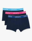 Lacoste 3-Pack Logo Waist Trunks - Navy Multi / I9X