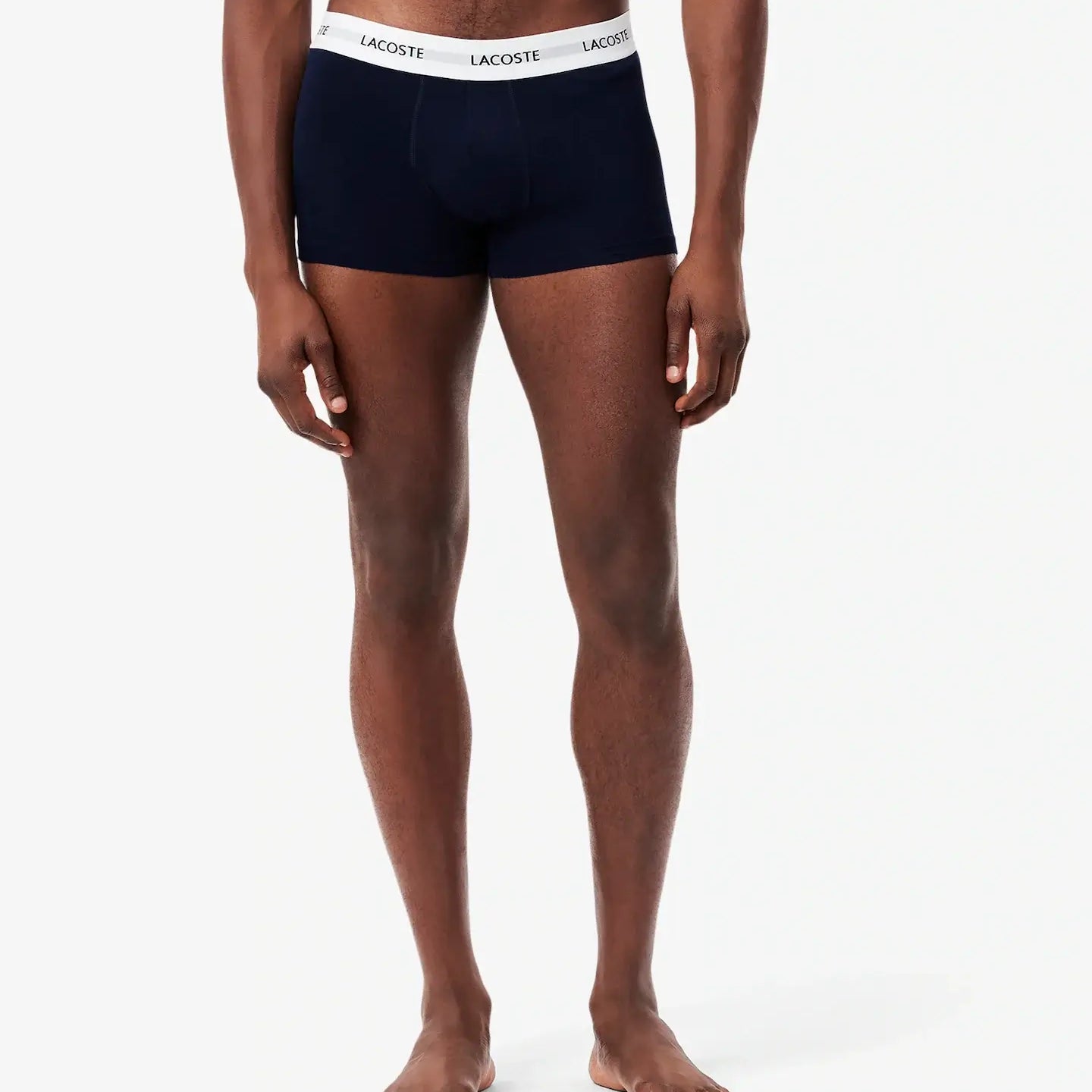 Lacoste 3-Pack Cotton Stretch Trunks - Blue / Navy Blue