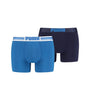 Puma Placed Logo Men's Boxer Underwear 2 Pack - Blue