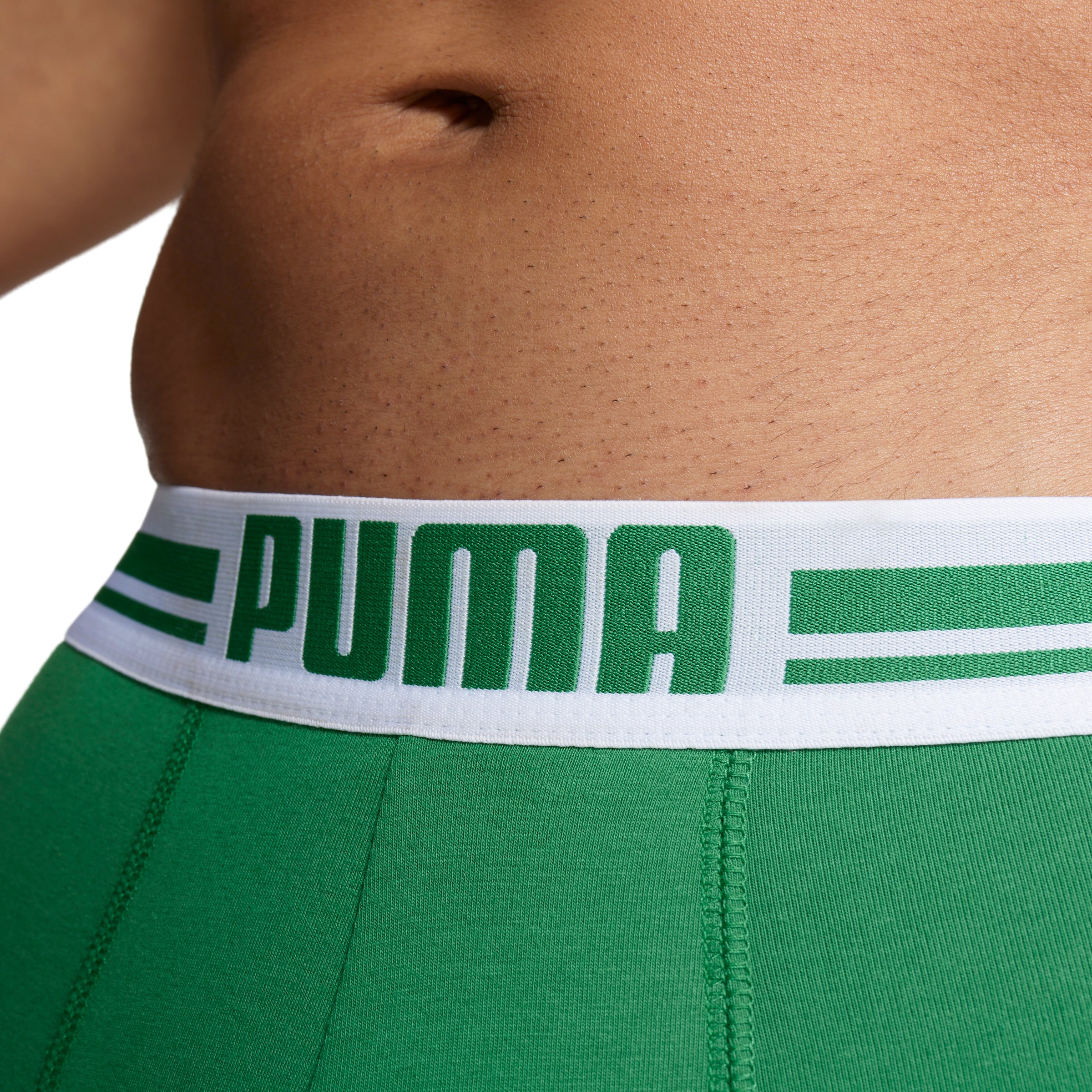 Puma Placed Logo Men's Boxer Underwear 2 Pack - Green