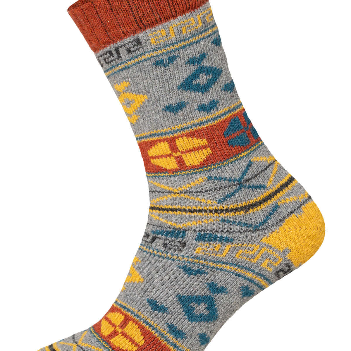 Hygge Nordic design Winter Wool Socks, Rost - Norwegian socks
