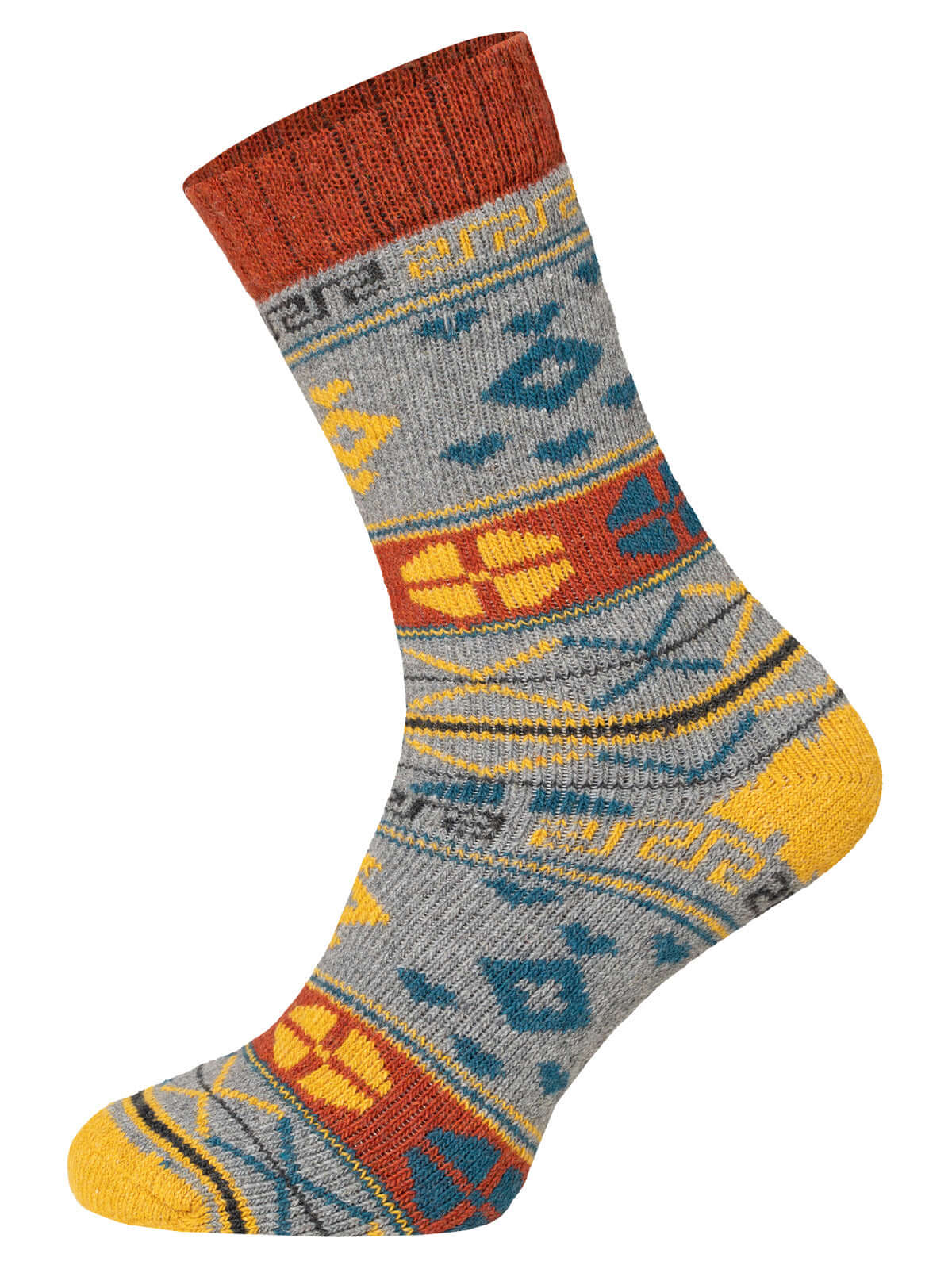 Hygge Nordic design Winter Wool Socks, Rost - Norwegian socks