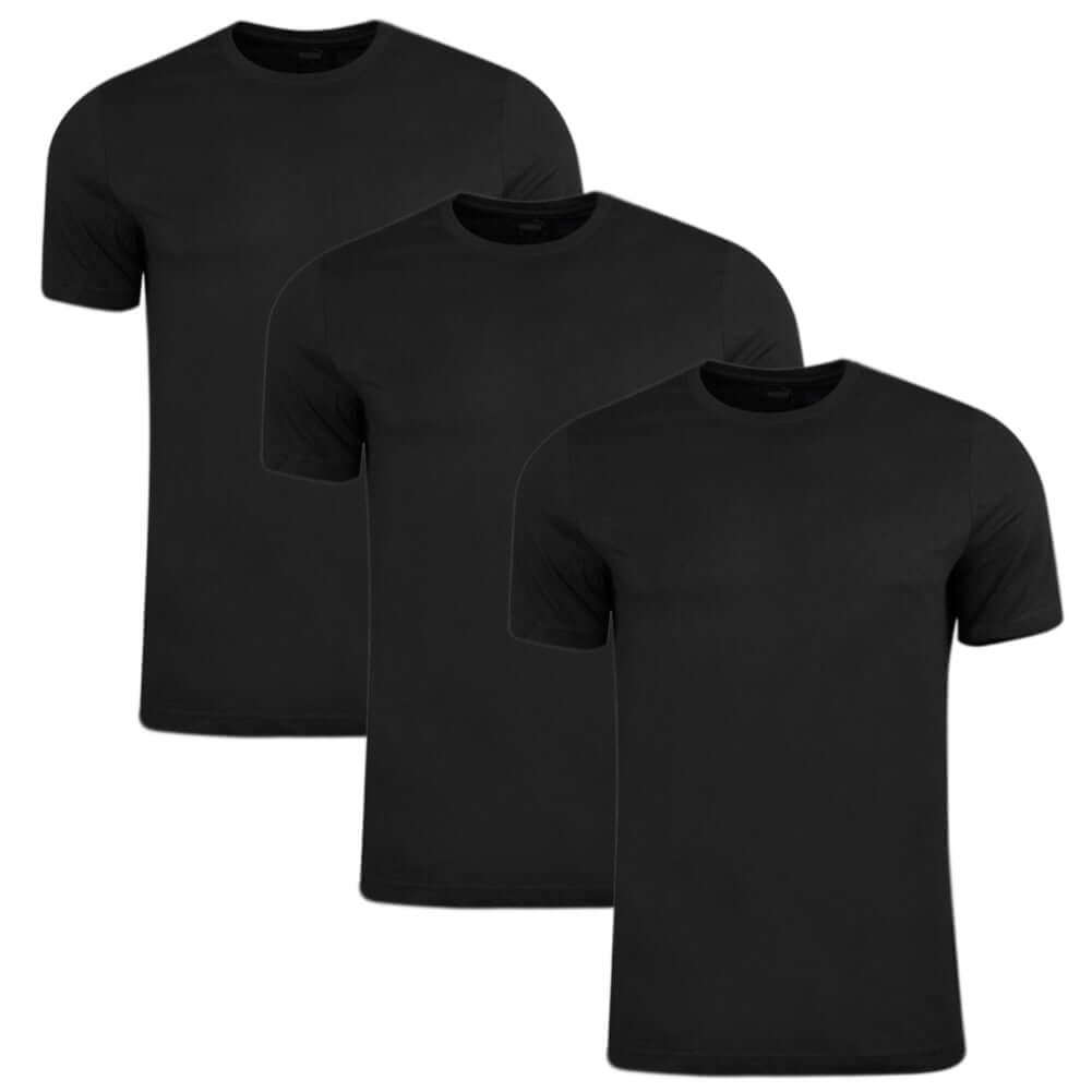 PUMA Statement Deluxe Edition Base Men's 3 Pack T-shirt - Black