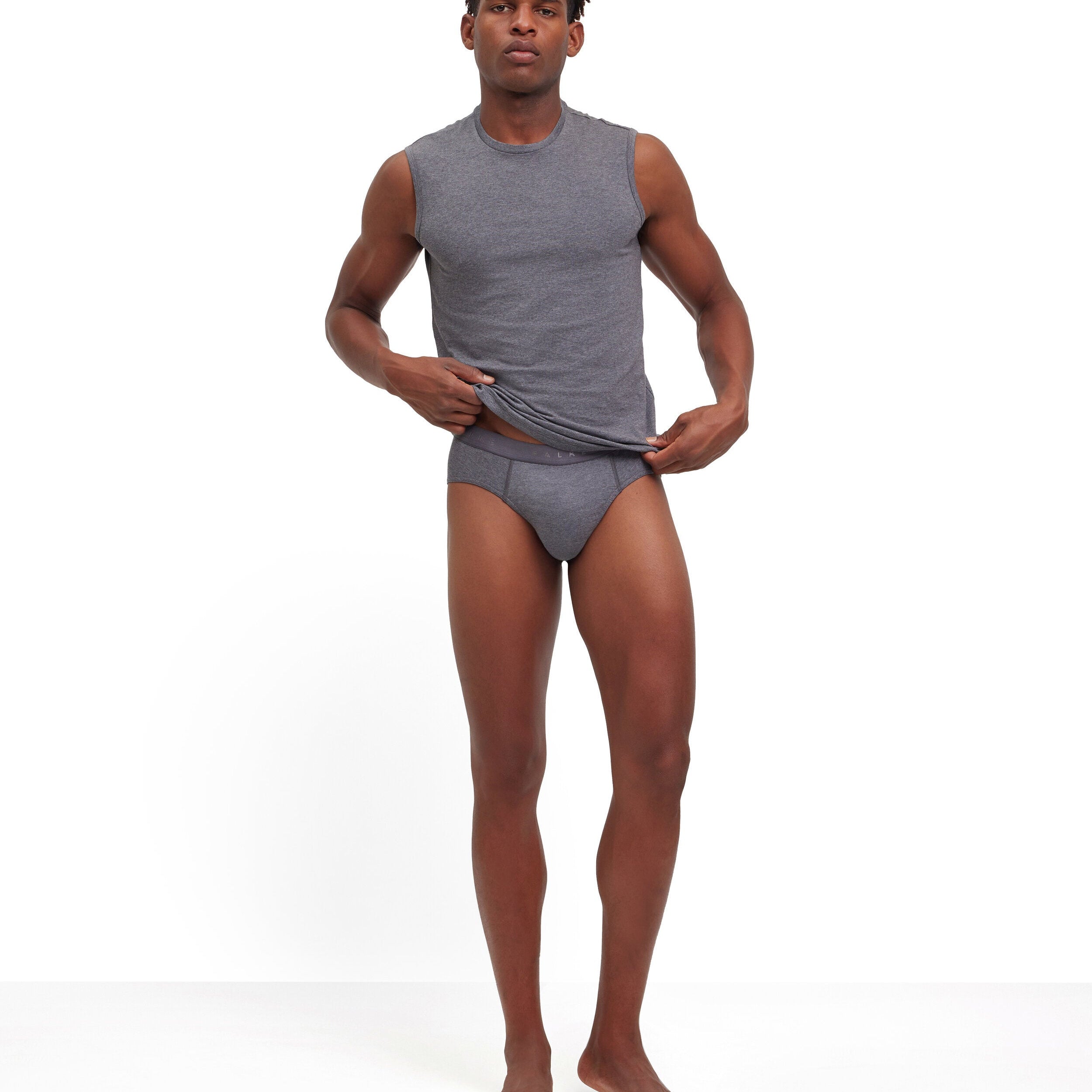 FALKE Daily Comfort 2-Pack Men's Briefs Dark Grey Heather - detail 1