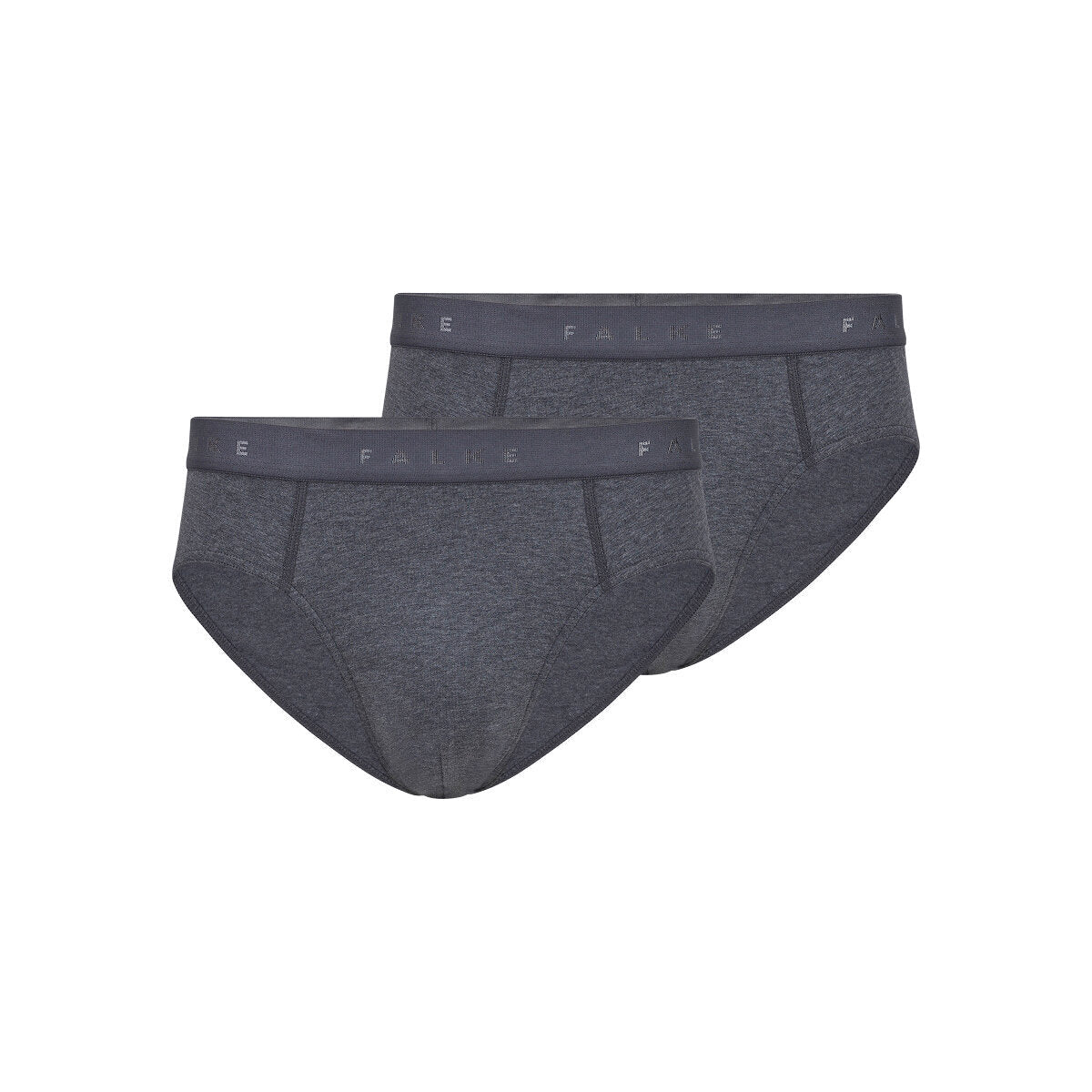 FALKE Daily Comfort 2-Pack Men's Briefs Dark Grey Heather - frontview