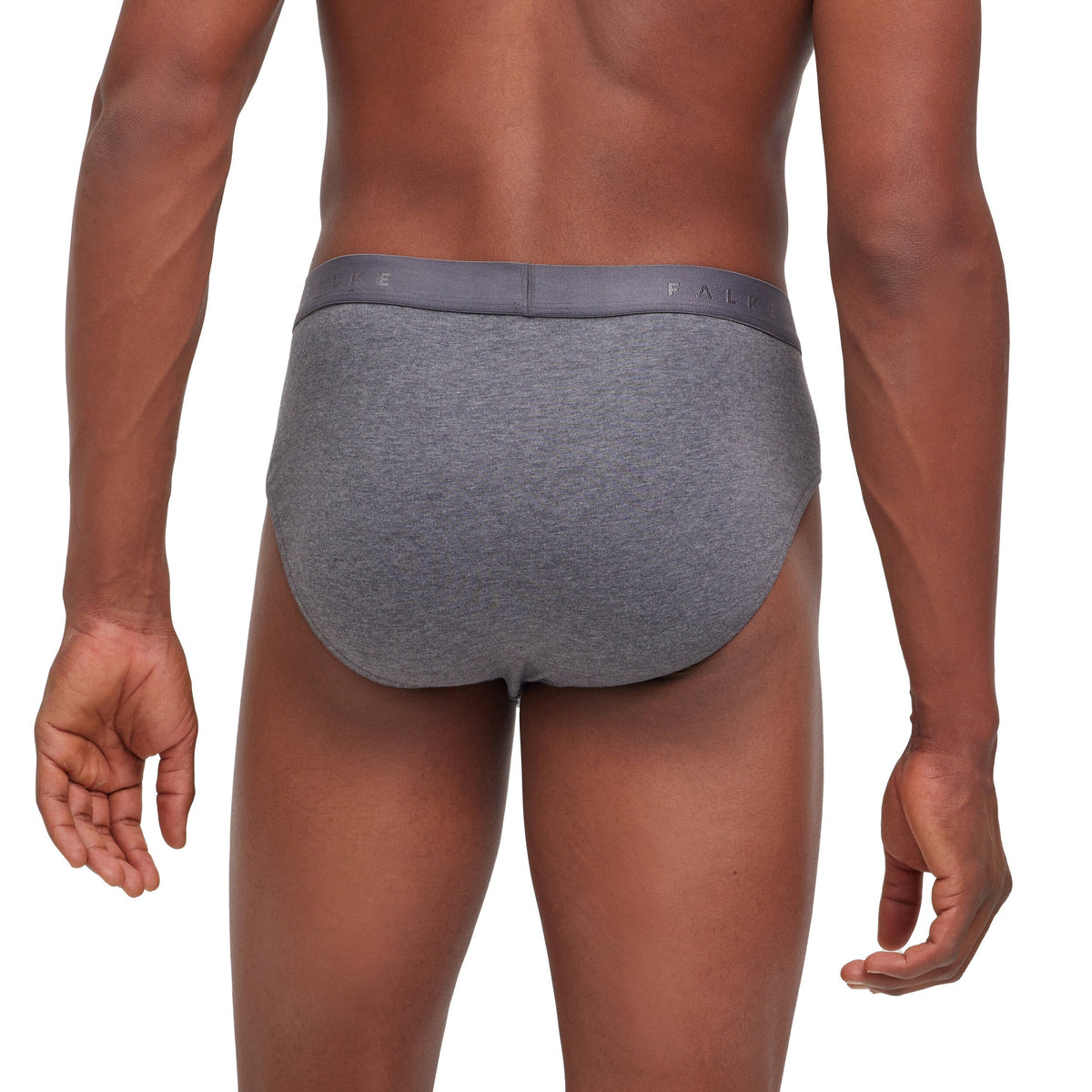 FALKE Daily Comfort 2-Pack Men's Briefs Dark Grey Heather - rearview