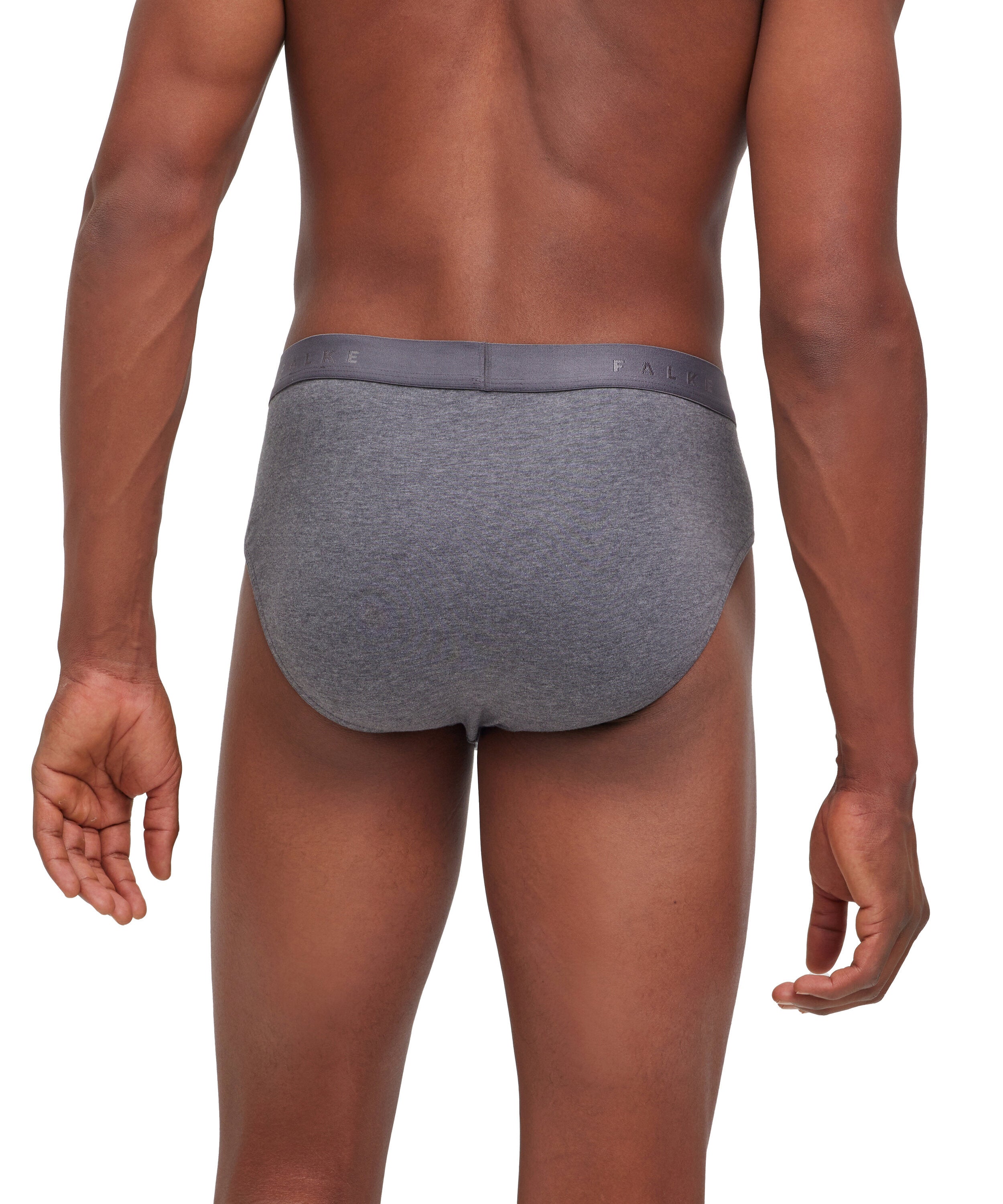 FALKE Daily Comfort 2-Pack Men's Briefs Dark Grey Heather - rearview