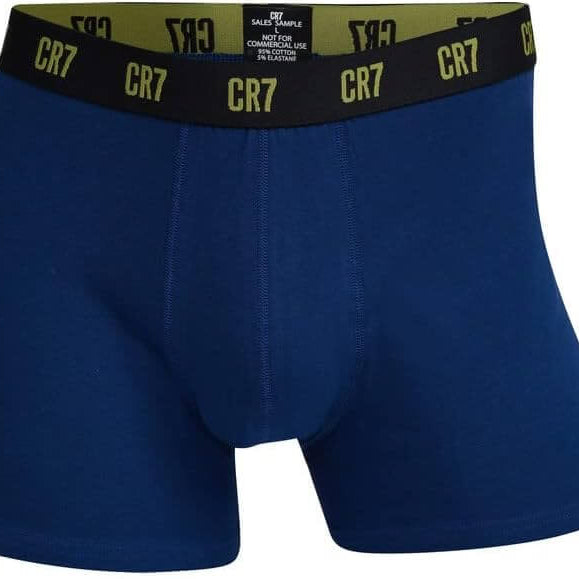 CR7 3-Pack Men's Cotton Fashion Trunk - Blue/White/Black
