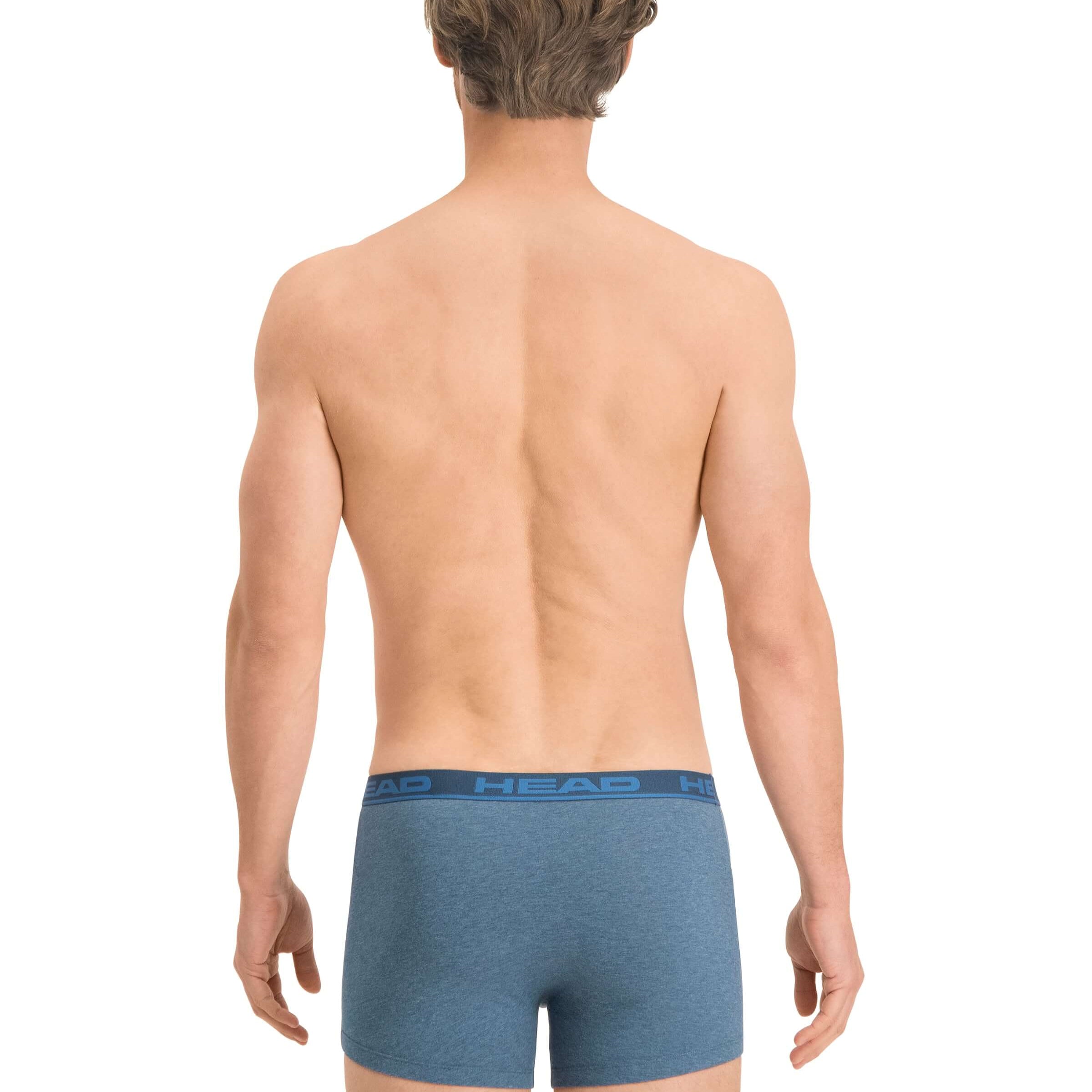 Head Mens 2 Pack Cotton Stretch Boxer Briefs - Blue Heaven Underwear