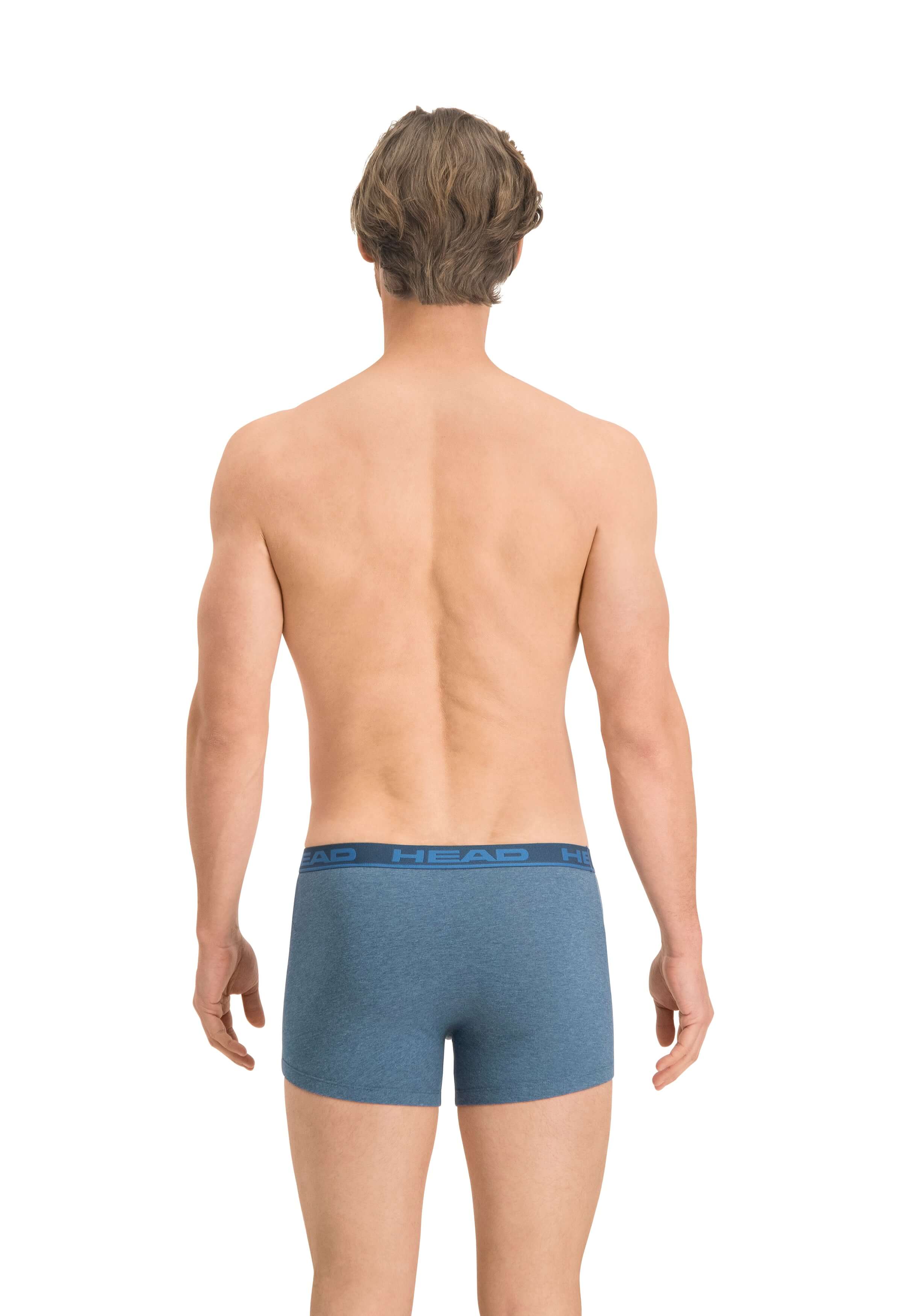 Head Mens 2 Pack Cotton Stretch Boxer Briefs - Blue Heaven Underwear