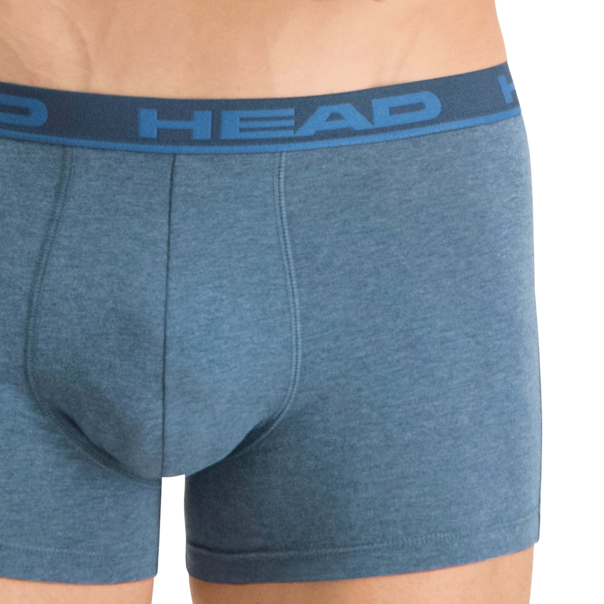 Head Mens 2 Pack Cotton Stretch Boxer Briefs - Blue Heaven Underwear