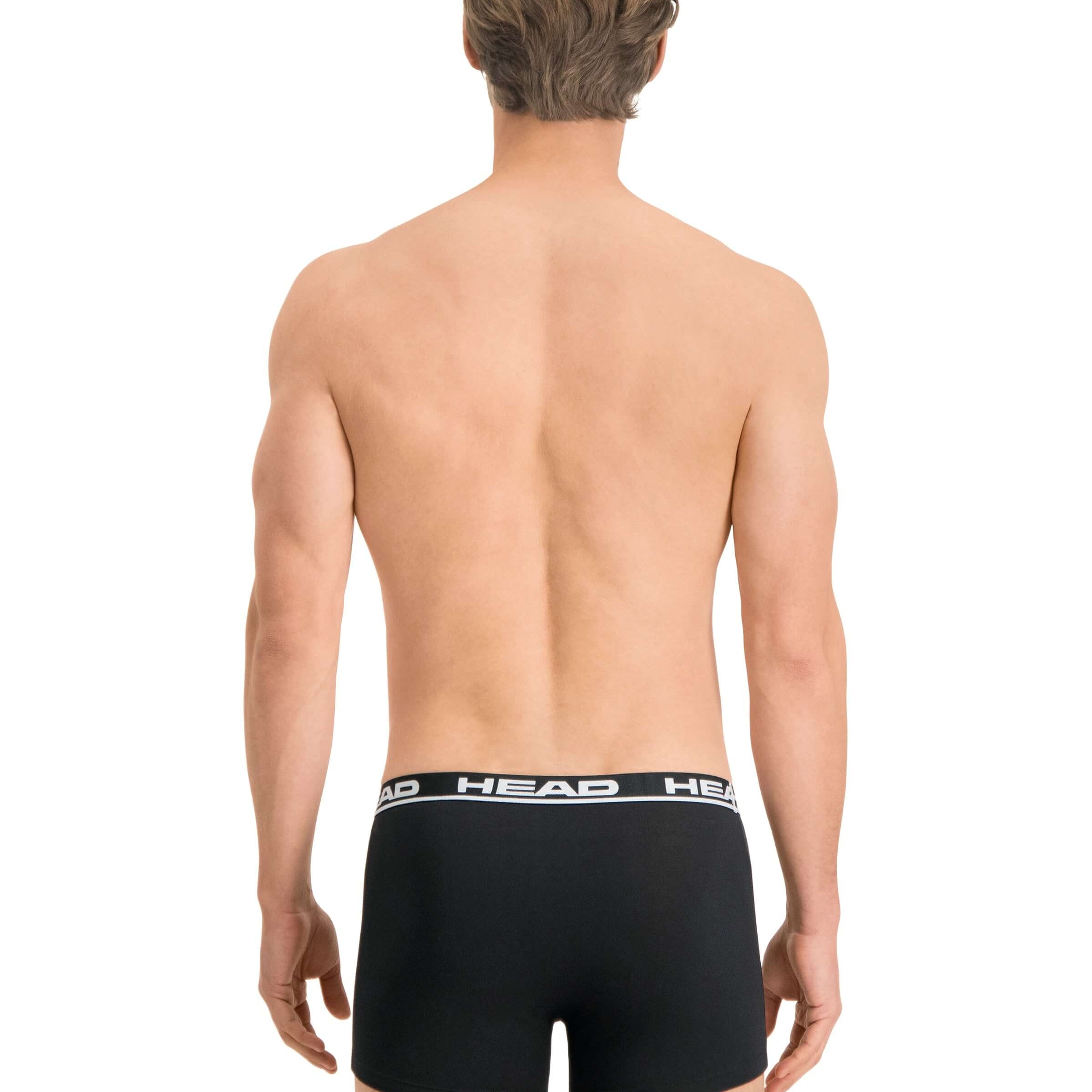 Head Mens 2 Pack Cotton Stretch Boxer Briefs - Black Pants
