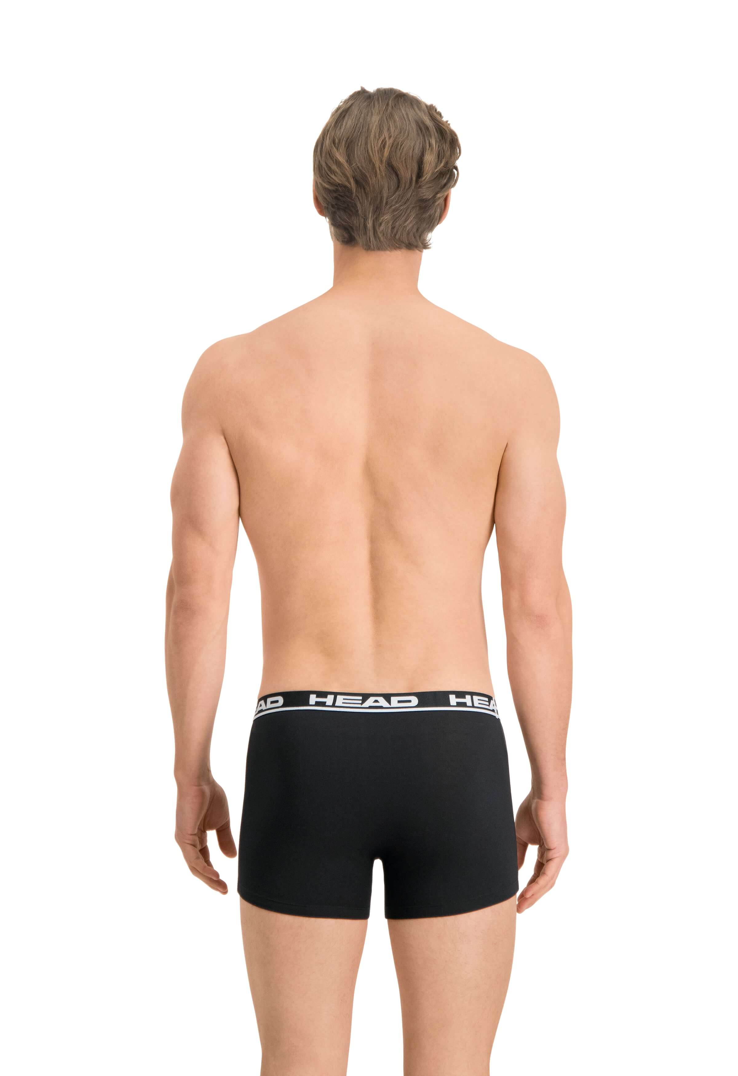Head Mens 2 Pack Cotton Stretch Boxer Briefs - Black Pants