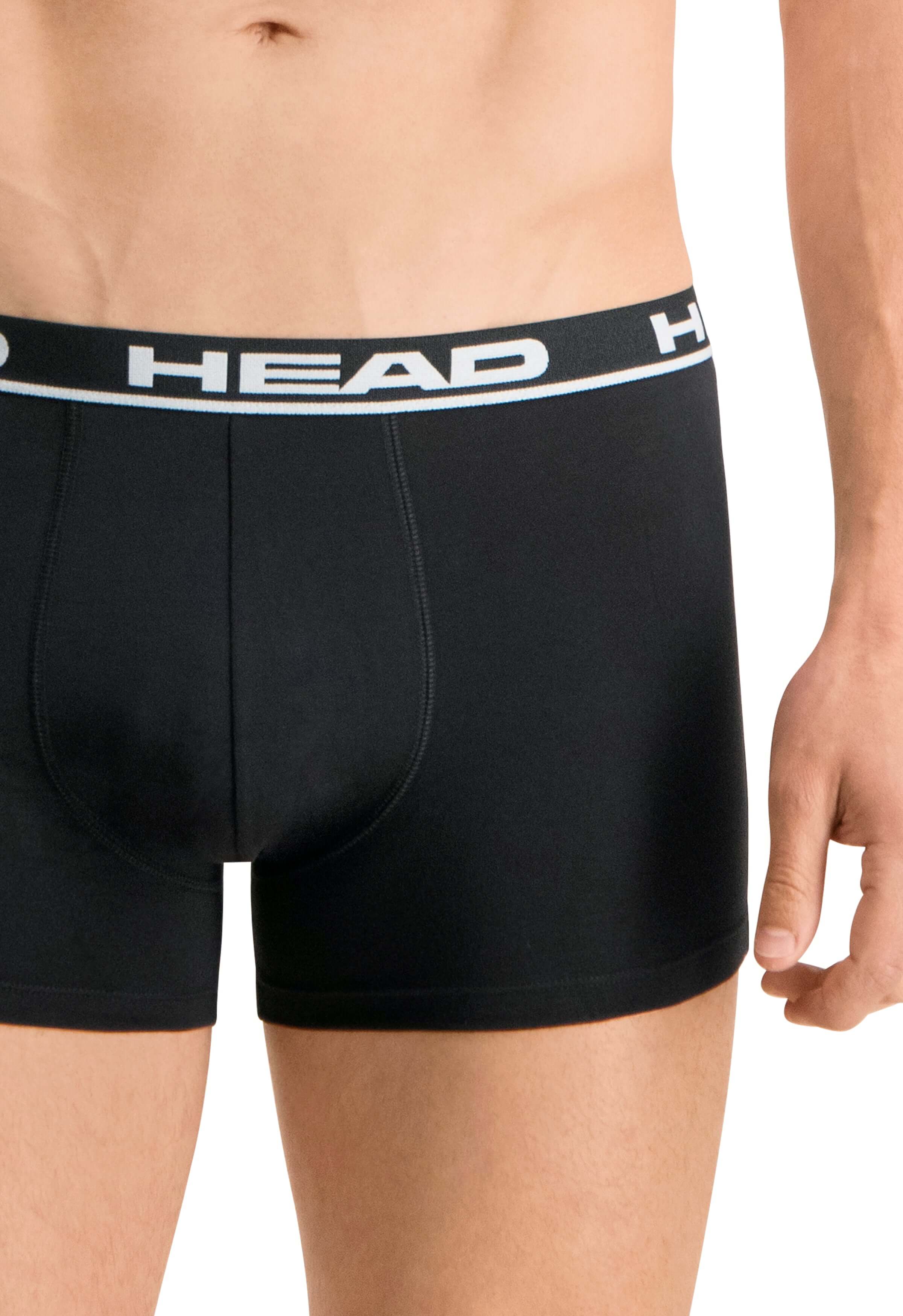 Head Mens 2 Pack Cotton Stretch Boxer Briefs - Black Pants