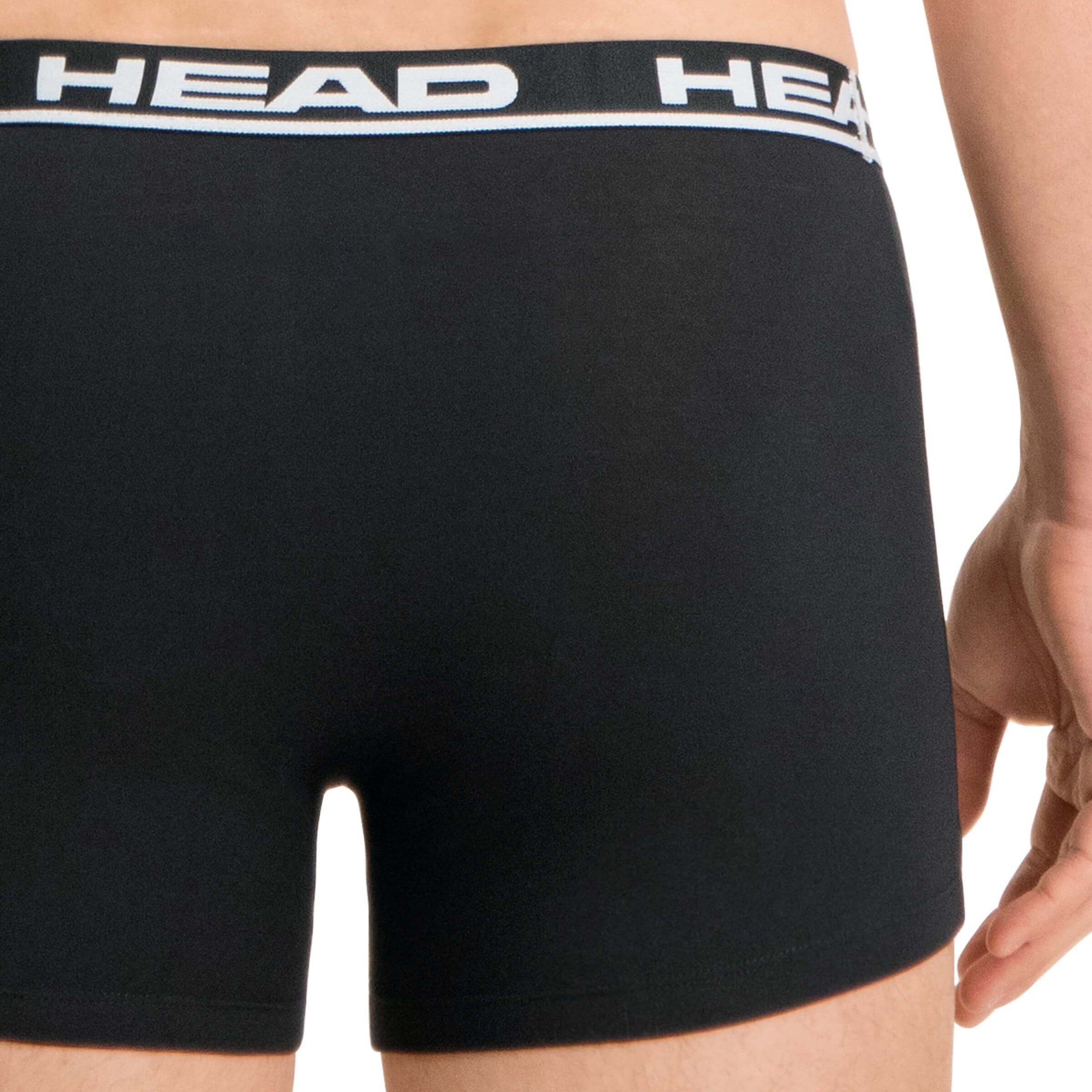 Head Mens 2 Pack Cotton Stretch Boxer Briefs - Black Pants