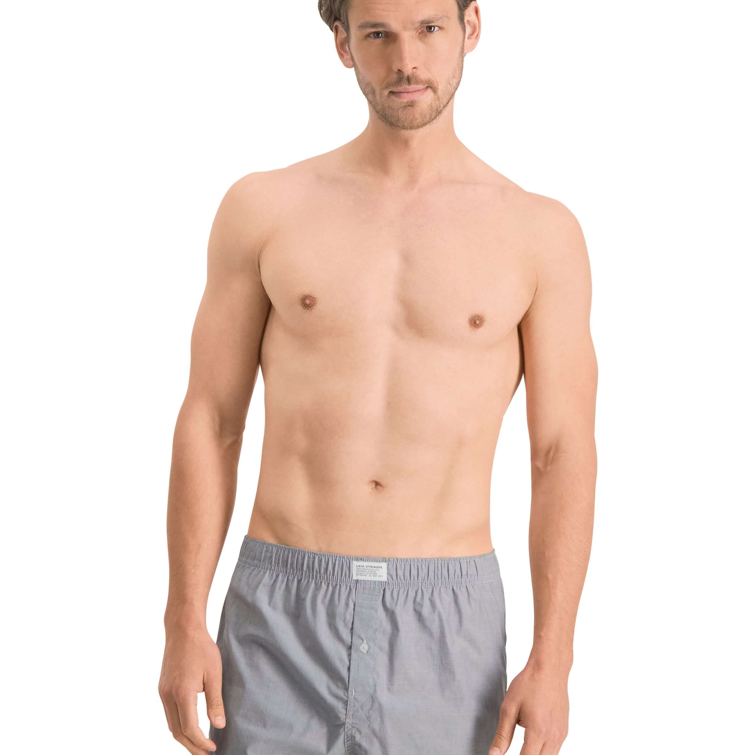 Levi's 2 pack Woven Boxers - Asphalt Grey