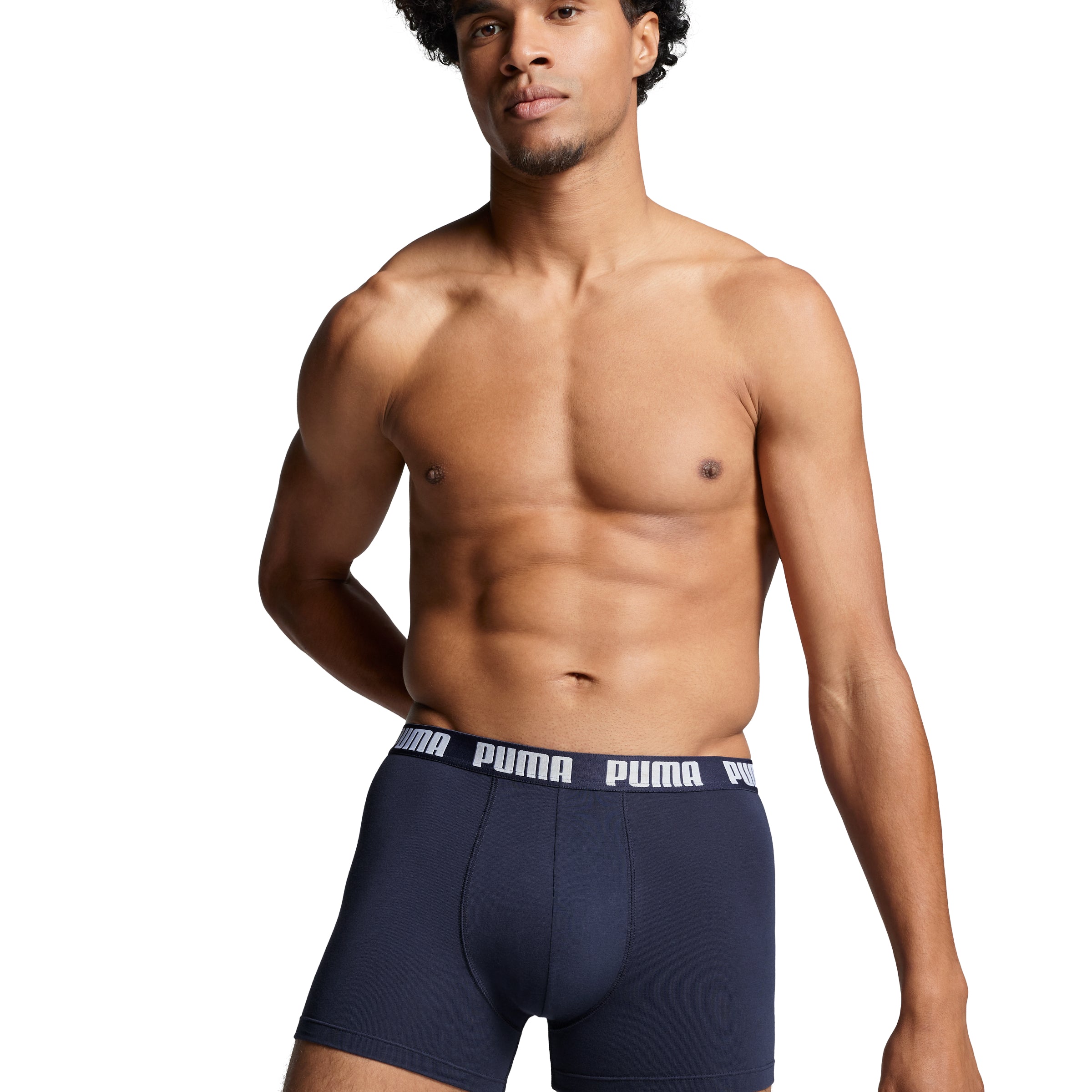 PUMA Men's Everyday Boxers 3 Pack - Navy