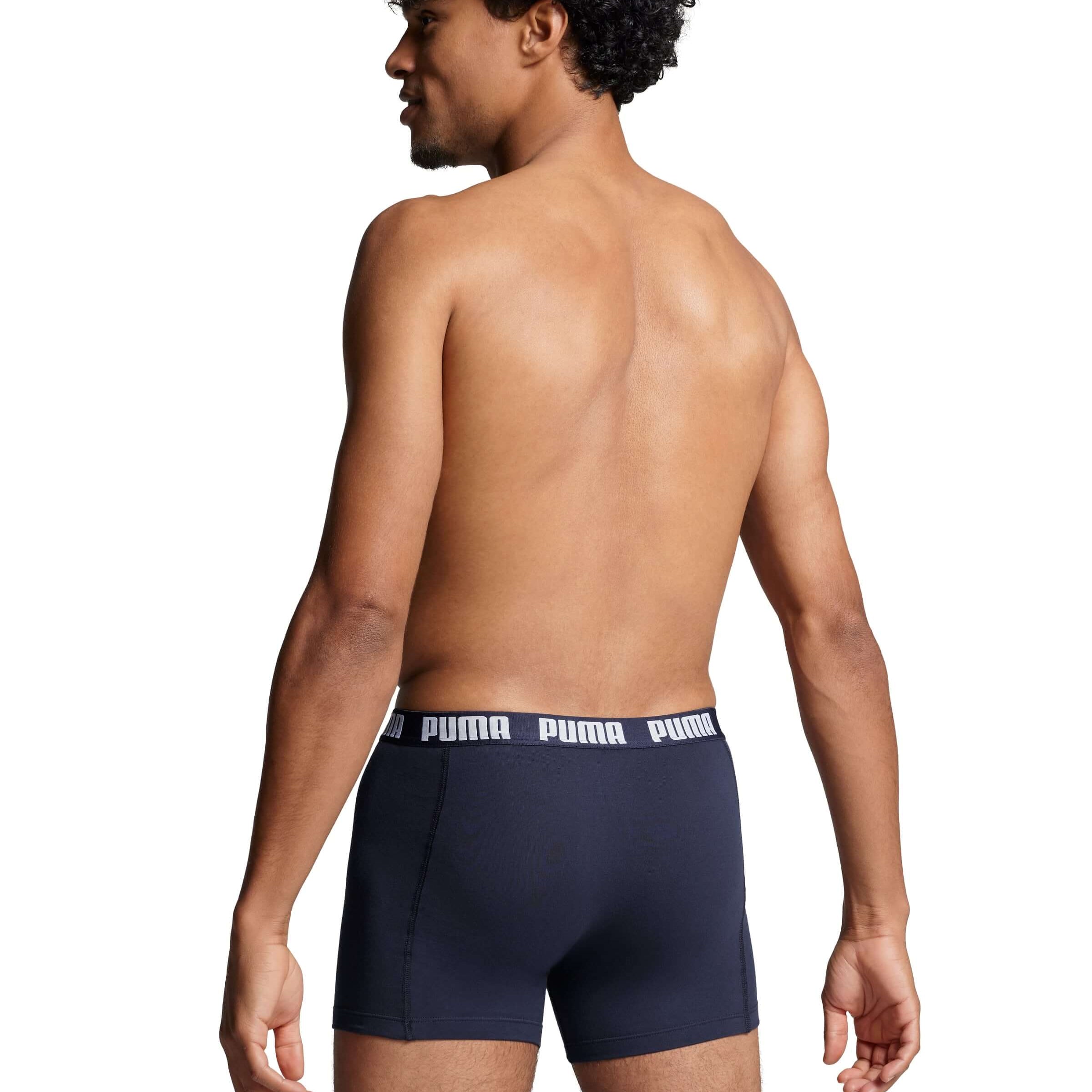 PUMA Men's Everyday Boxers 3 Pack - Navy