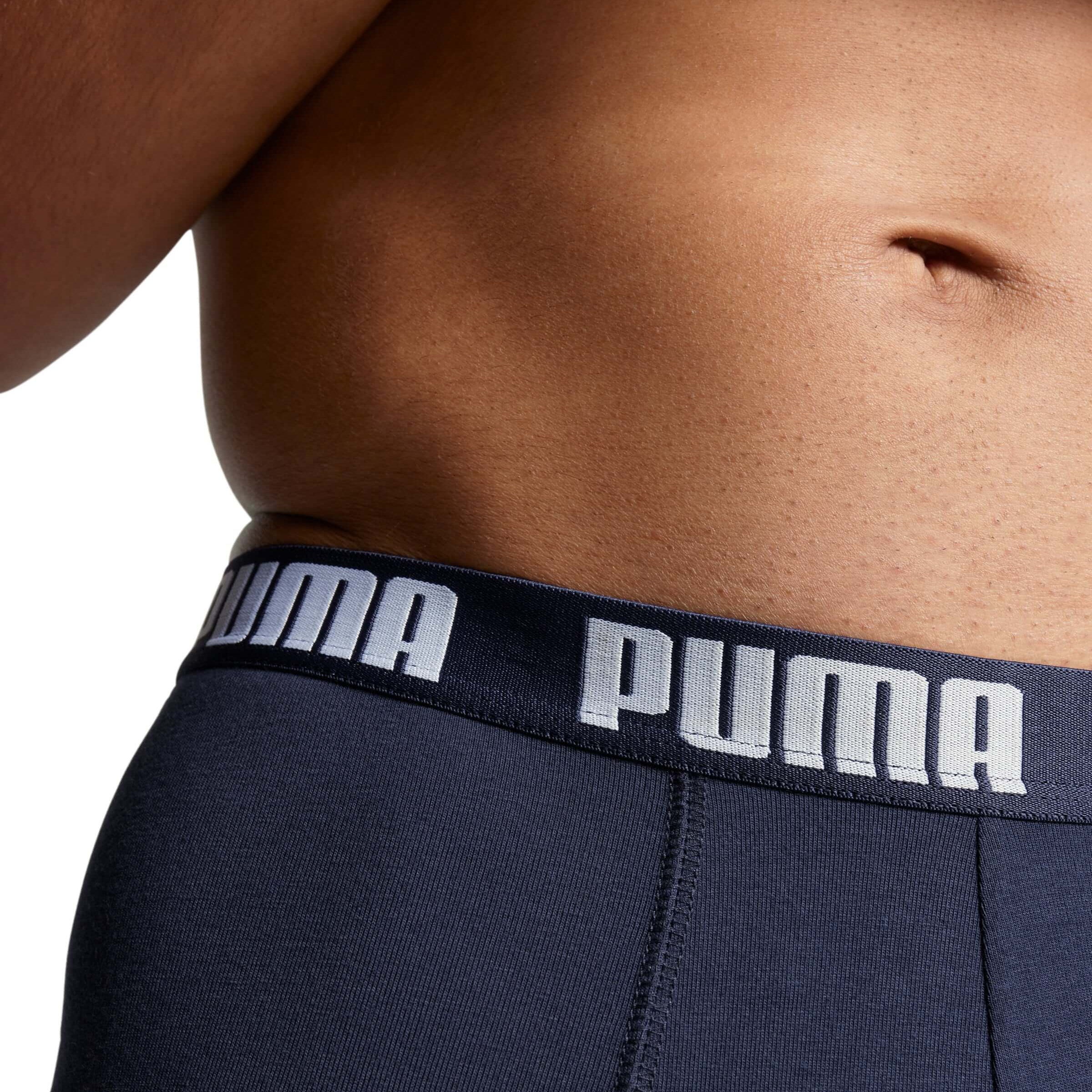 PUMA Men's Everyday Boxers 3 Pack - Navy
