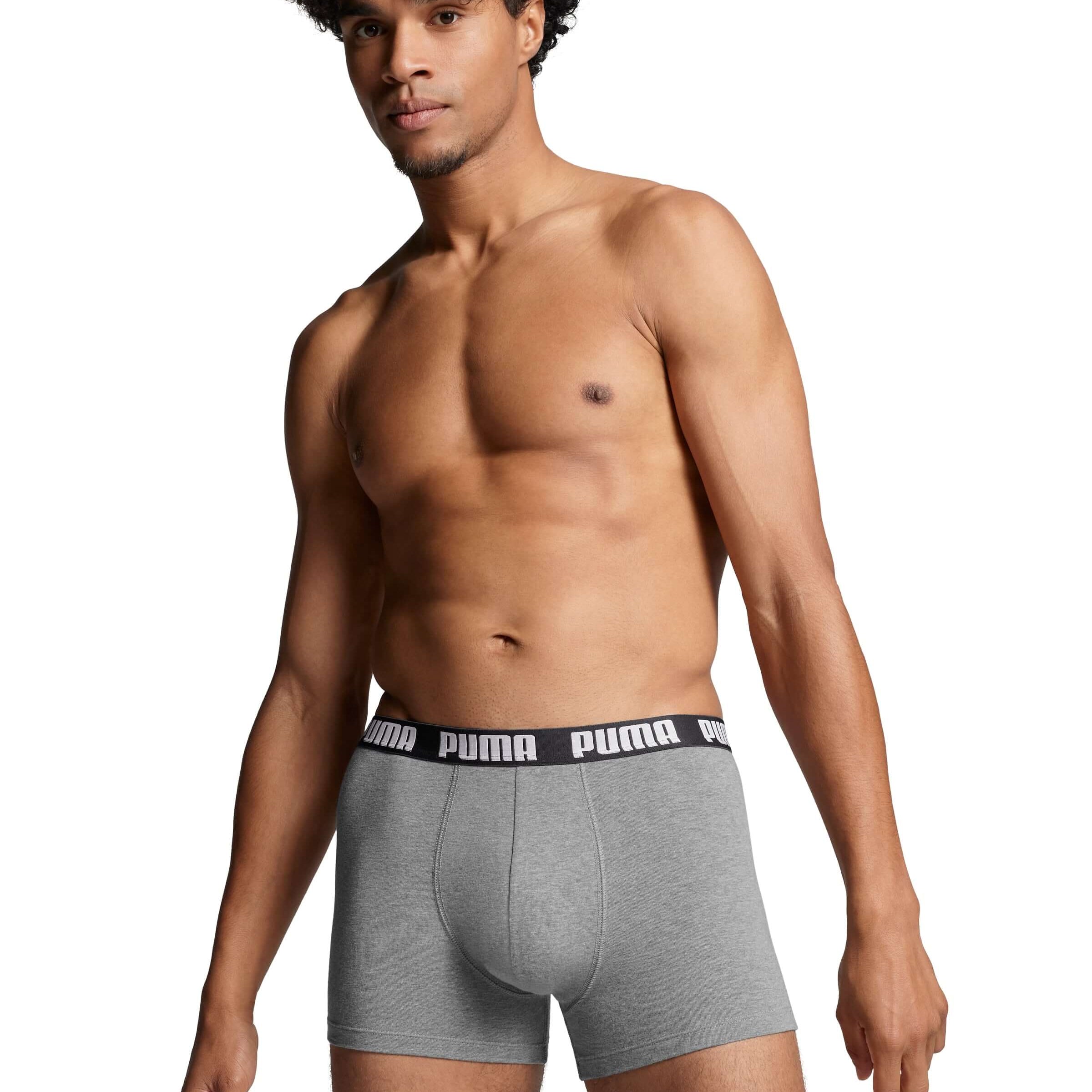 PUMA Men's Everyday Boxers 3 Pack - Grey Combination