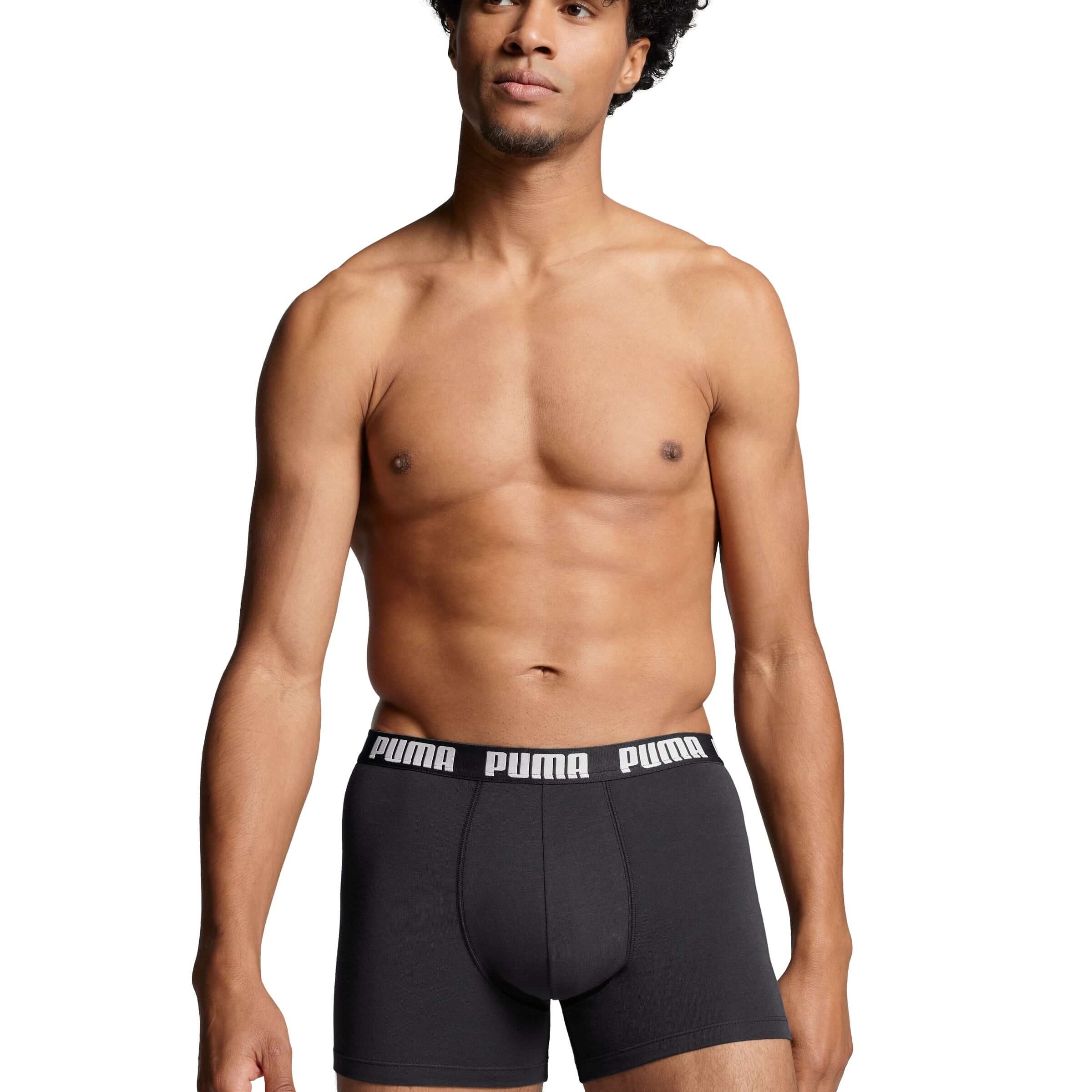 PUMA Men's Everyday Boxers 3 Pack - Grey Combination