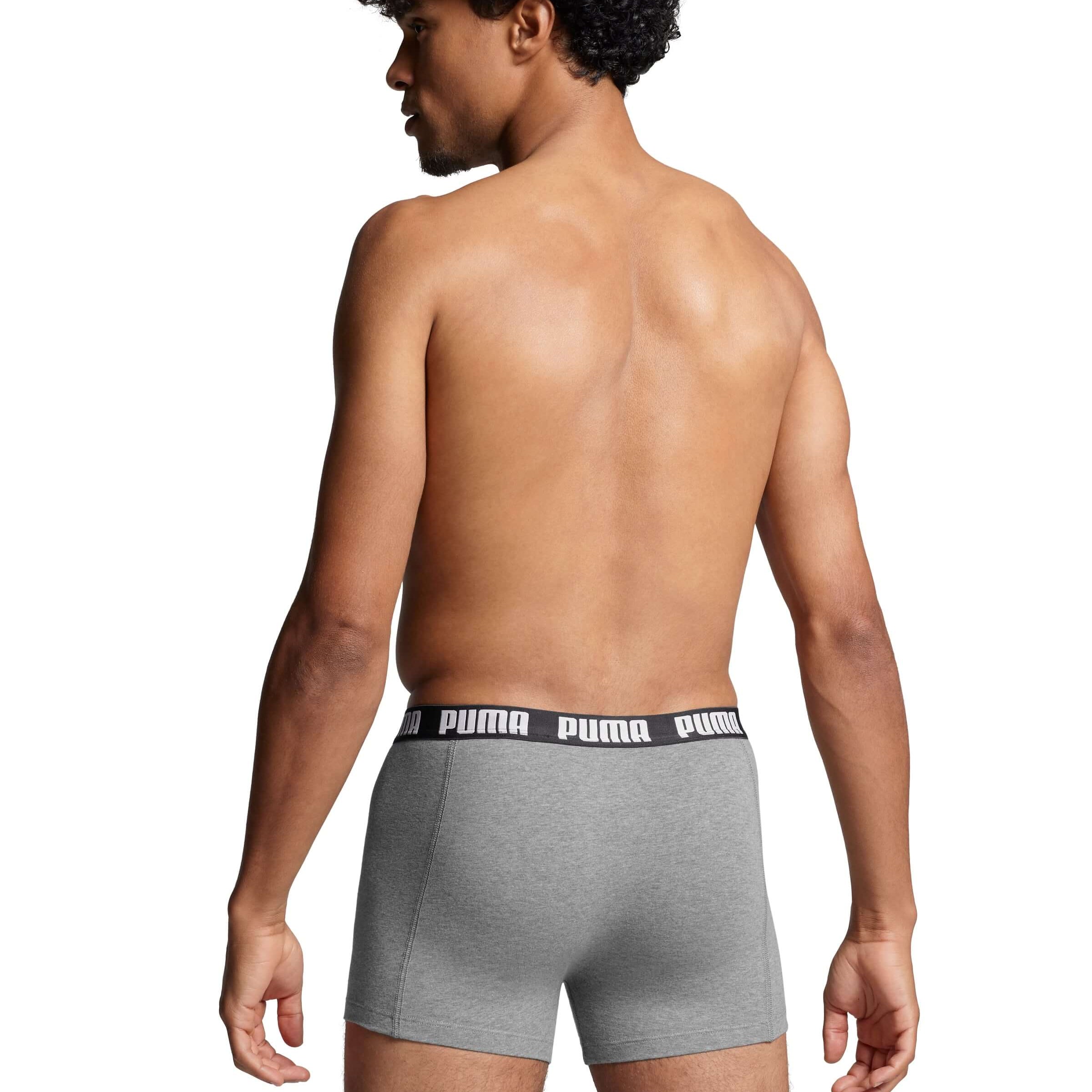 PUMA Men's Everyday Boxers 3 Pack - Grey Combination