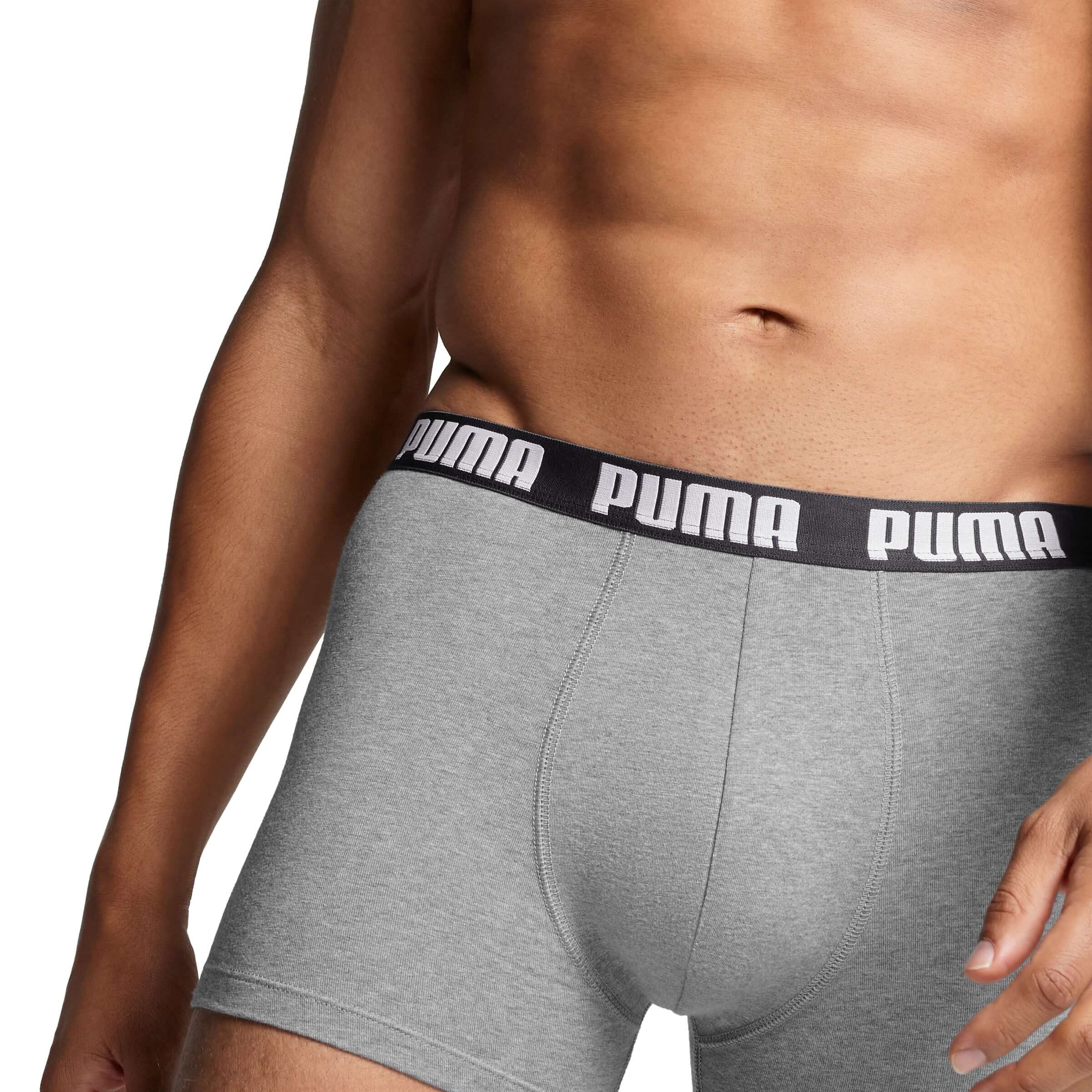 PUMA Men's Everyday Boxers 3 Pack - Grey Combination