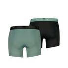 Puma Sports Microfiber 2 Pack Boxers - Green / Black
