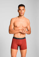 Puma Sports Microfiber 2 Pack Boxers - Red Fire / Black