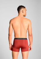 Puma Sports Microfiber 2 Pack Boxers - Red Fire / Black