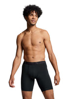 Puma Sports Microfiber 2 Pack Long Boxers - Black
